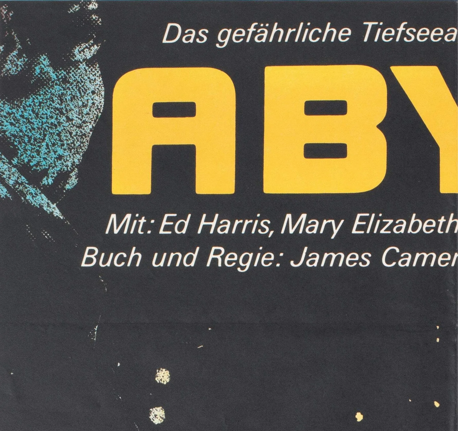 The Abyss 1990 East German A1 Film Poster, image 3