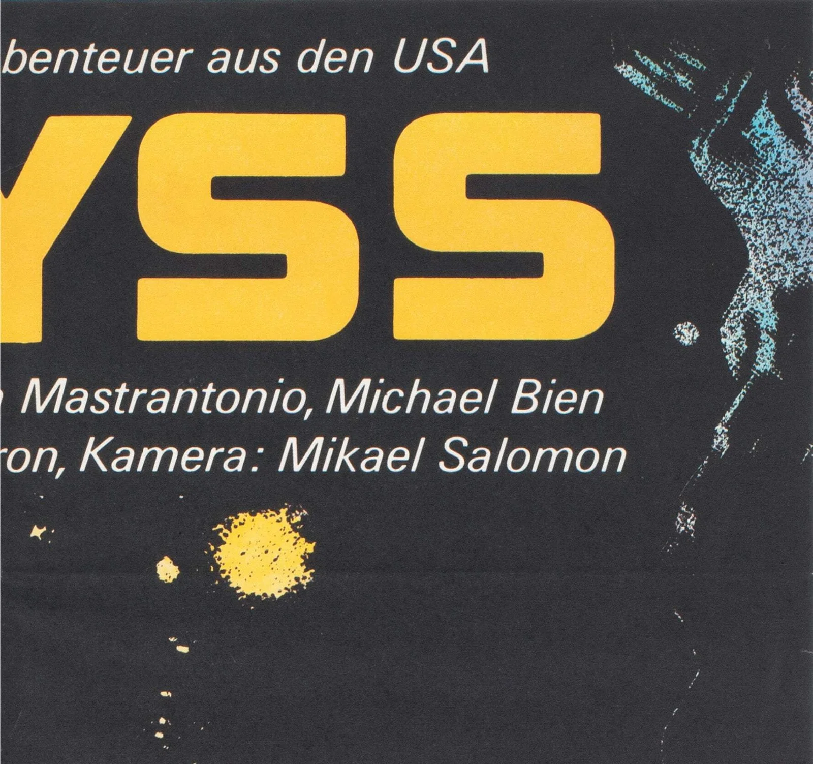 The Abyss 1990 East German A1 Film Poster, image 4