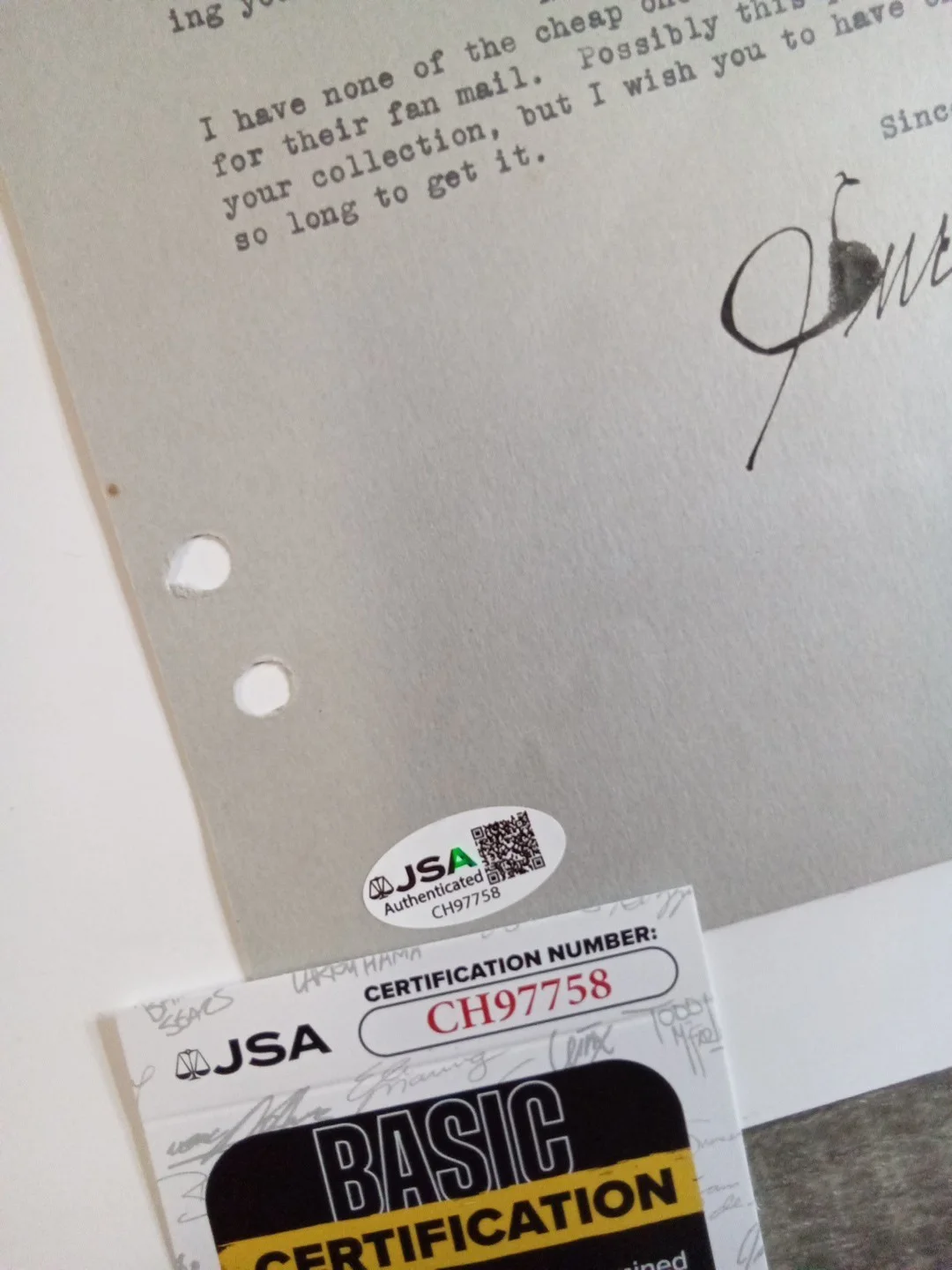 Lucille LaVerne Signed Letterhead JSA Snow White Evil Queen Old Hag Voice, изображение 4