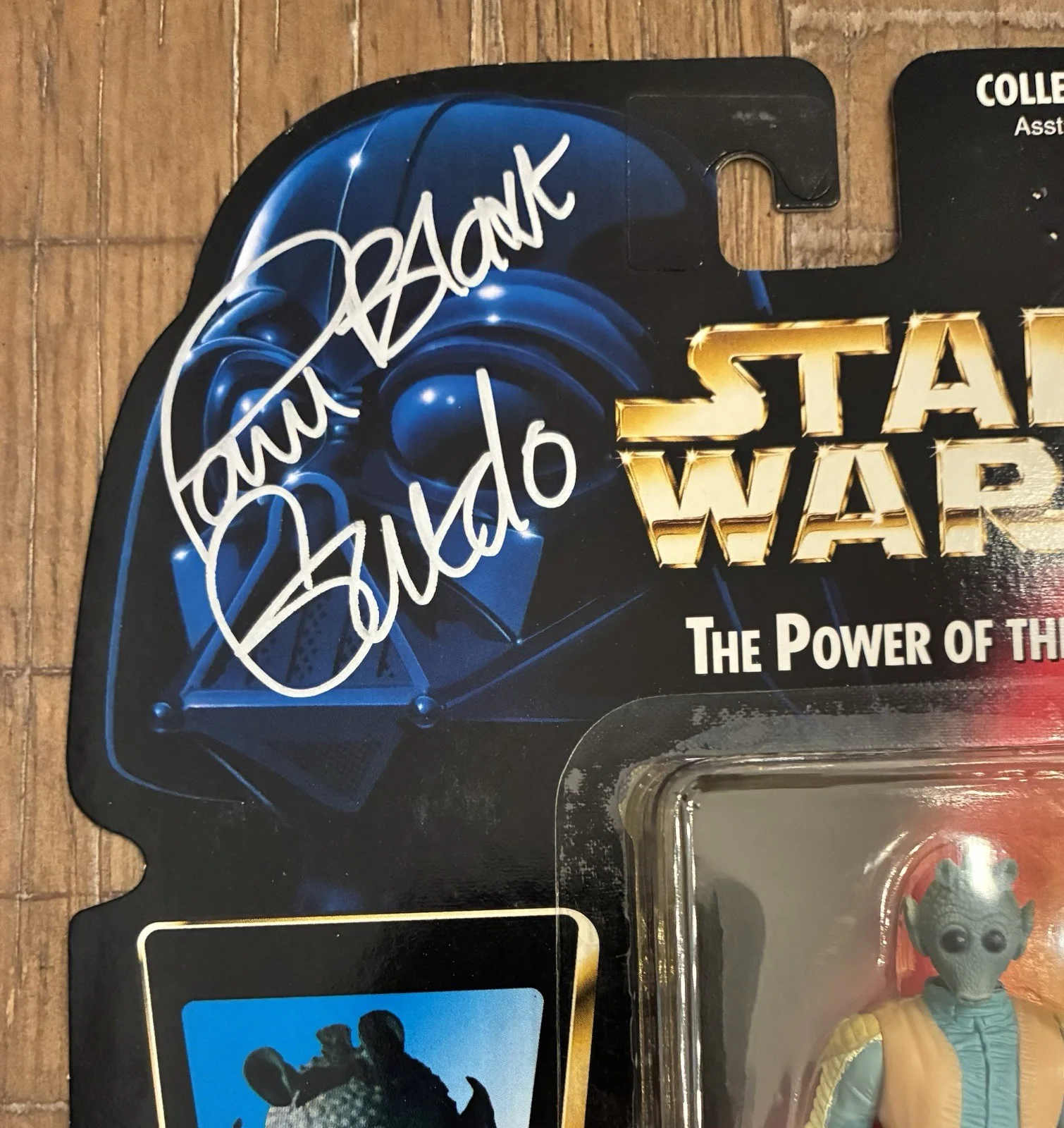 Paul Blake — Paul Blake Auto Signed Star Wars Greedo Power Of The Force Figure BAS Beckett, image 2