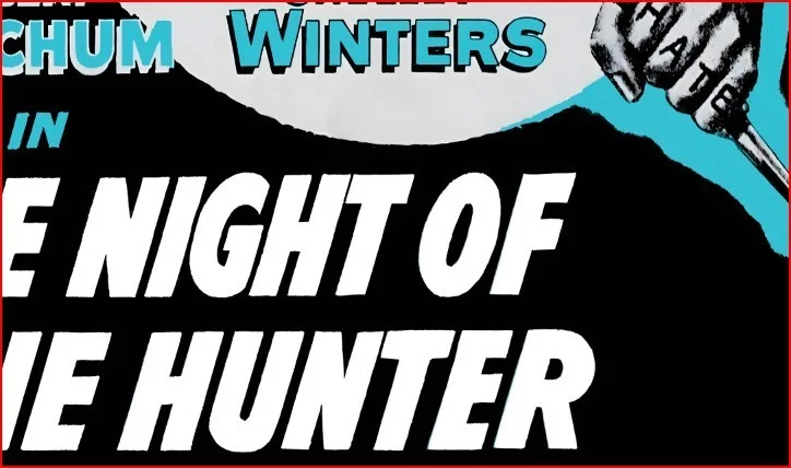 The Night Of The Hunter 1955 Thriller - Restored 27.2" x 41" US One Sheet, изображение 5