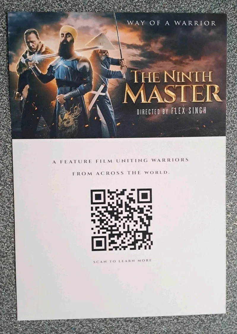 The Ninth Master (Way of a Warrior) A5 promotional flyer directed by Flex Singh, image 2