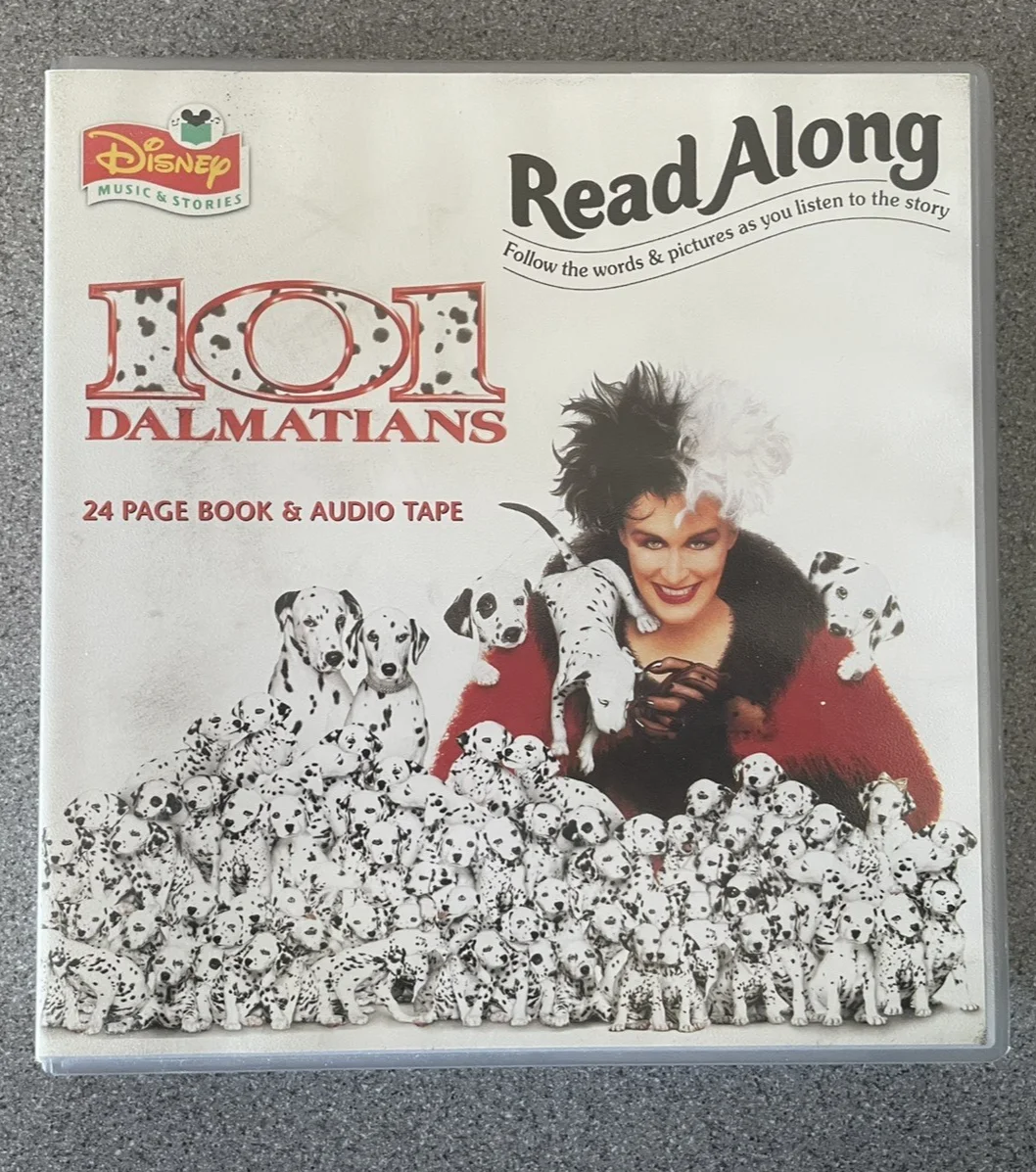 Vintage 90's Walt Disney Read Along Story Book Cassette 101 Dalmatians, изображение 2
