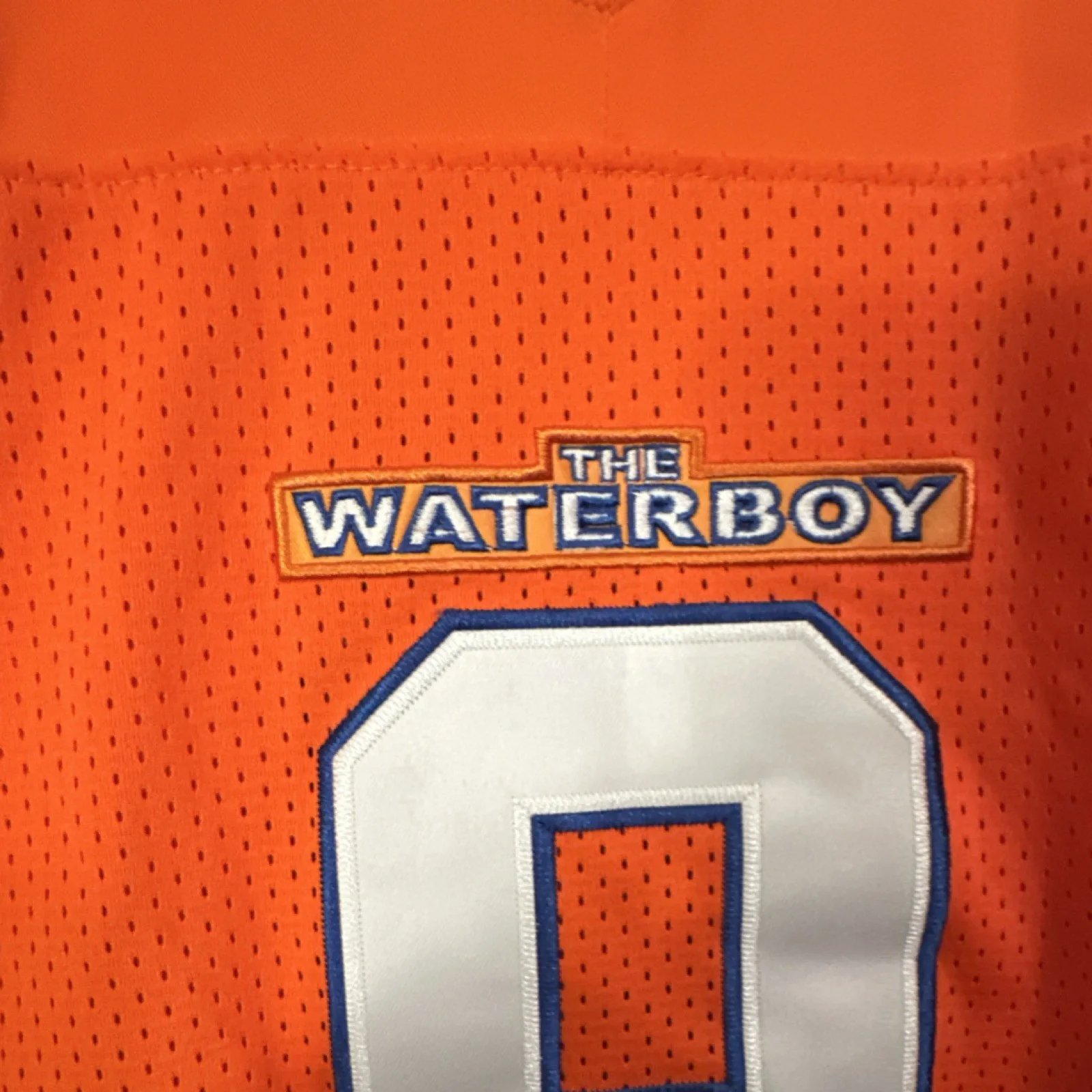 Bobby Boucher #9 The Waterboy Bourbon Bowl Orange Jersey Movie Replica, изображение 2