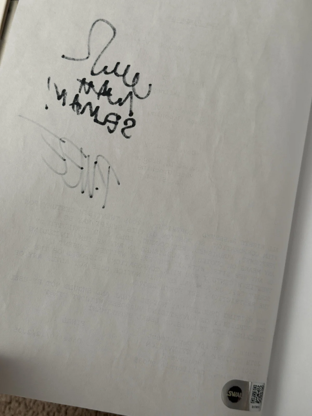Paul Wee — The Simpsons Treehouse Of Horror XVII Script Signed By Matt Selman And Paul Wee, изображение 2