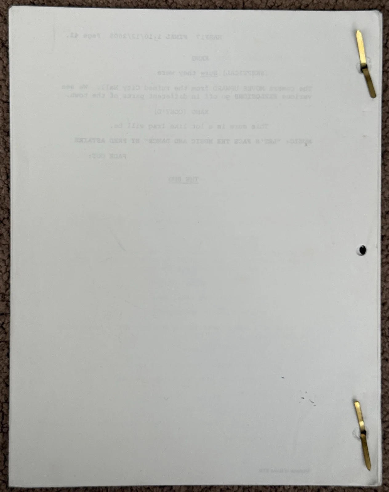 Paul Wee — The Simpsons Treehouse Of Horror XVII Script Signed By Matt Selman And Paul Wee, изображение 5