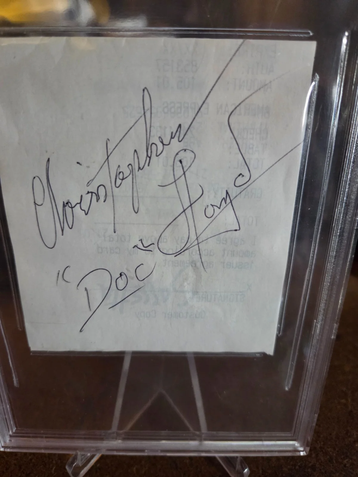 MICHAEL J. FOX CHRISTOPHER LLOYD — MICHAEL J FOX signed GUITAR pick scm coa+ C. LLOYD au BECKETT back to the future, изображение 4
