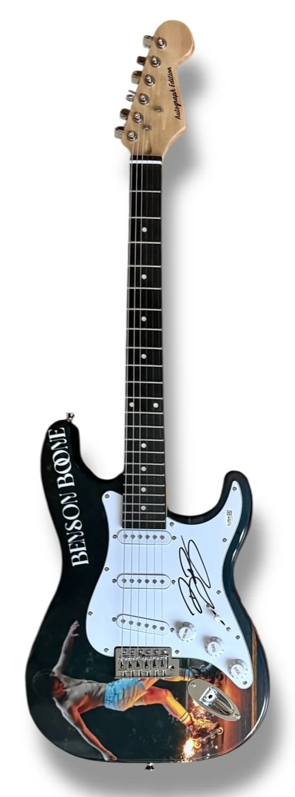 Benson Boone Signed Guitar Custom Graphics JSA COA Mystical Magical, image 3