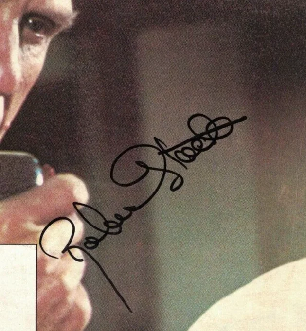 Robert Stack — ROBERT STACK JSA Autographed 11X14 Airplane! Lobby Card FREE SHIPPING! not PSA, image 2