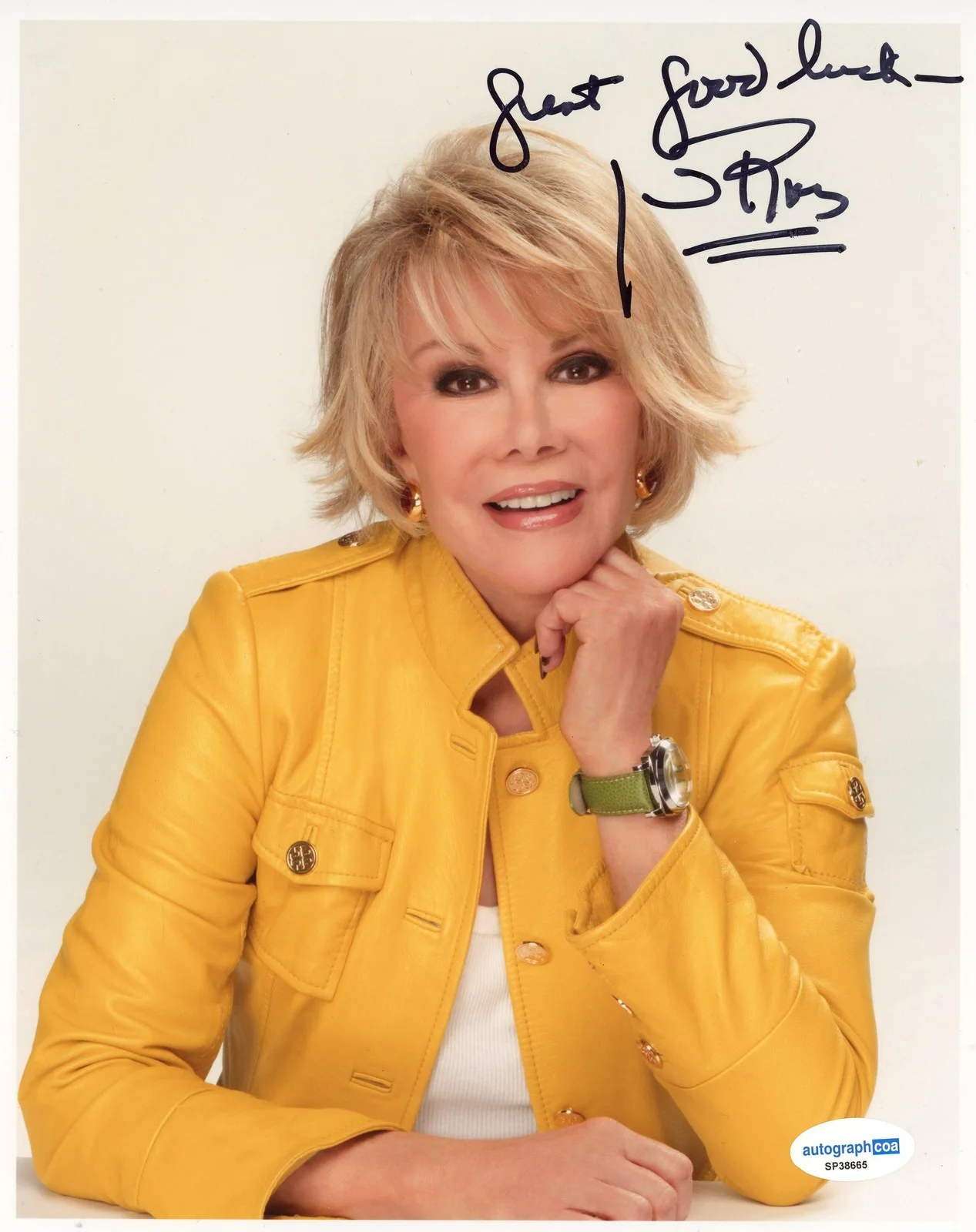 Joan Rivers — Joan Rivers "The Joan Rivers Show" Comedy AUTOGRAPH Signed 8x10 Photo ACOA, image 2