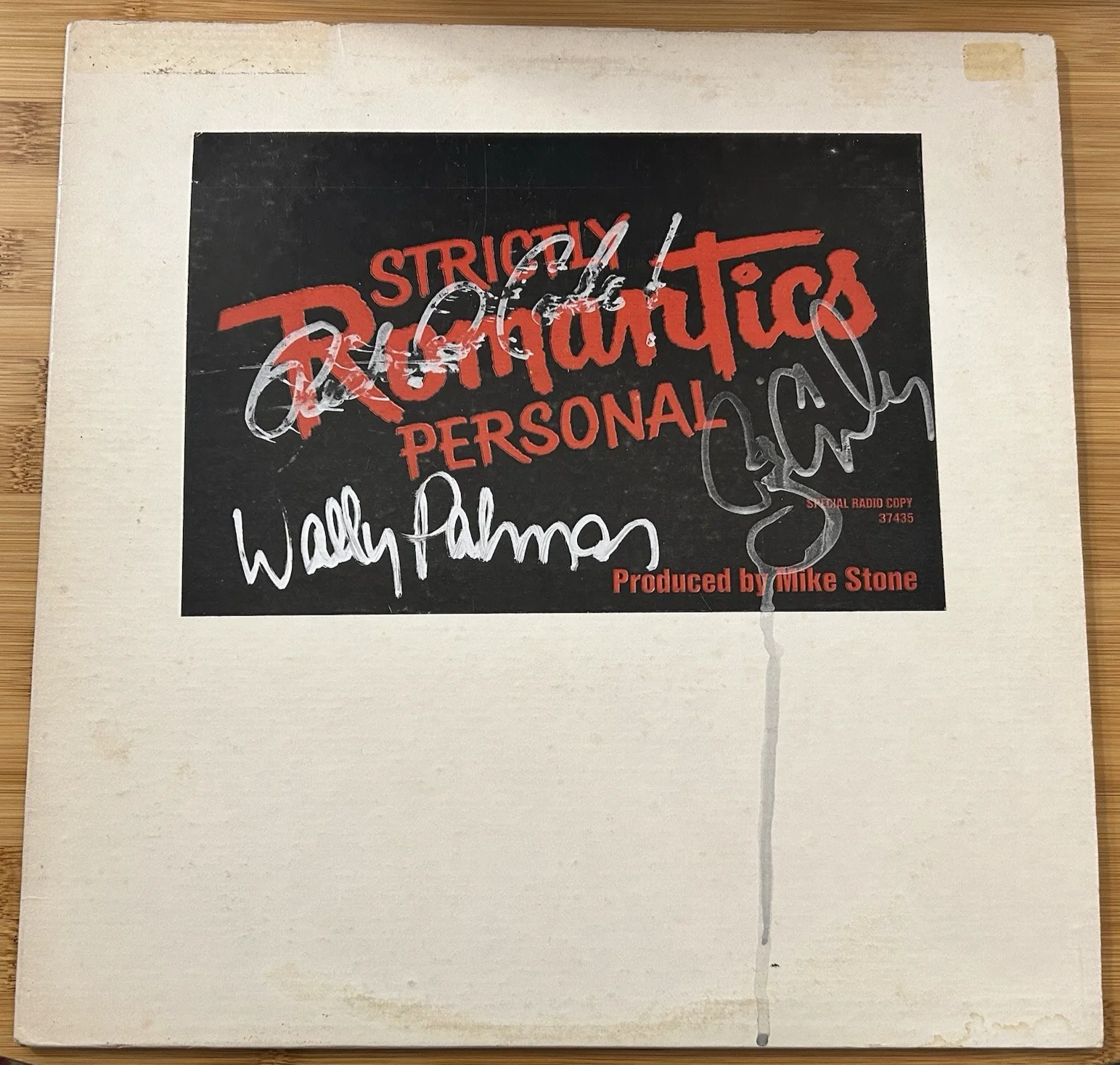 The Romantics "Strictly Personal" Promo Radio Vinyl - Signed - Wally Palmar + 2, изображение 2