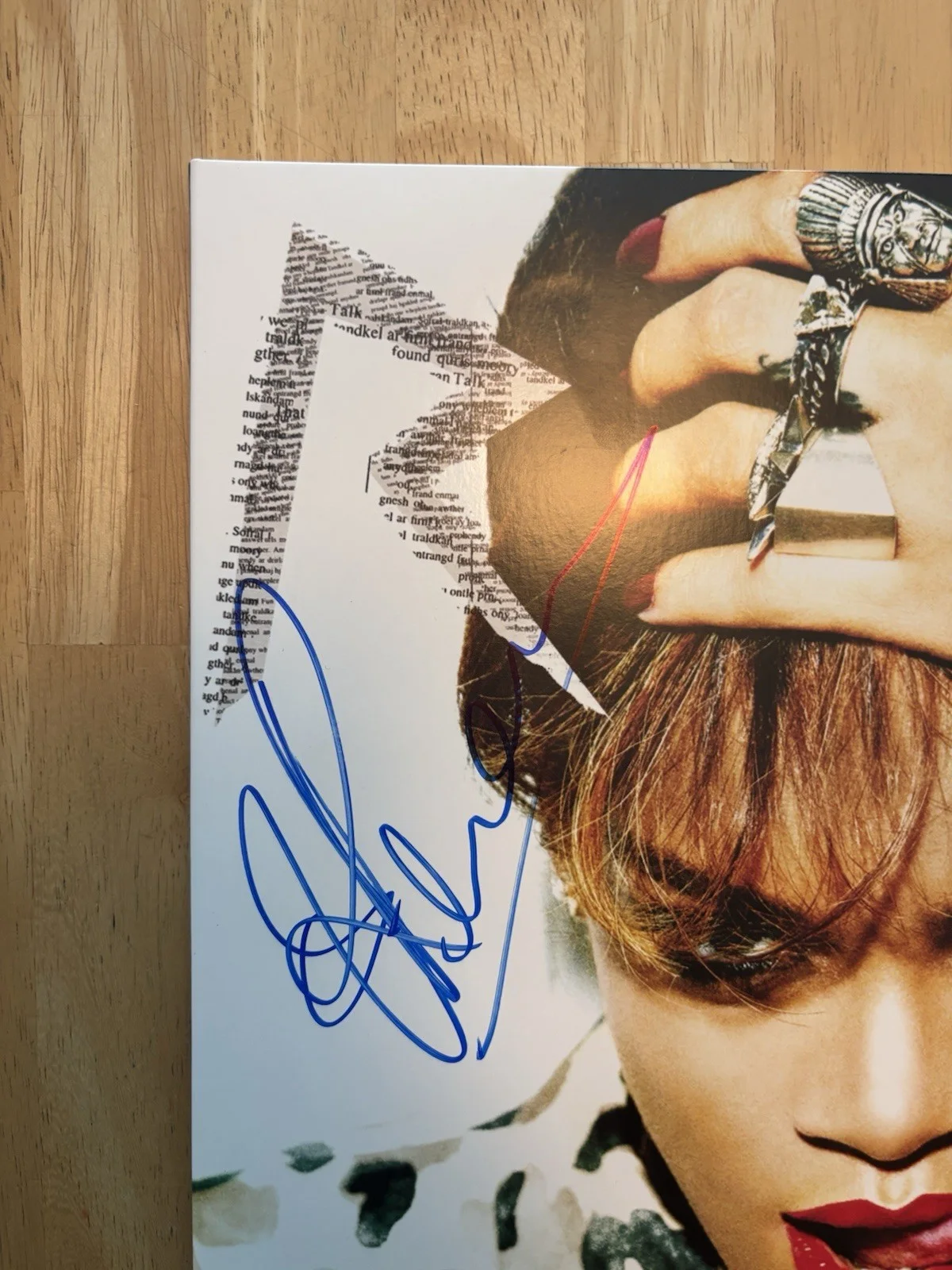Rihanna Signed Autographed Talk That Talk Vinyl Record LP JSA COA LOA, image 3