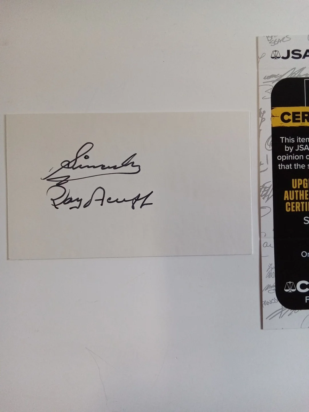 Roy Acuff King Of Country Music Opry Signed Note Card JSA, image 2