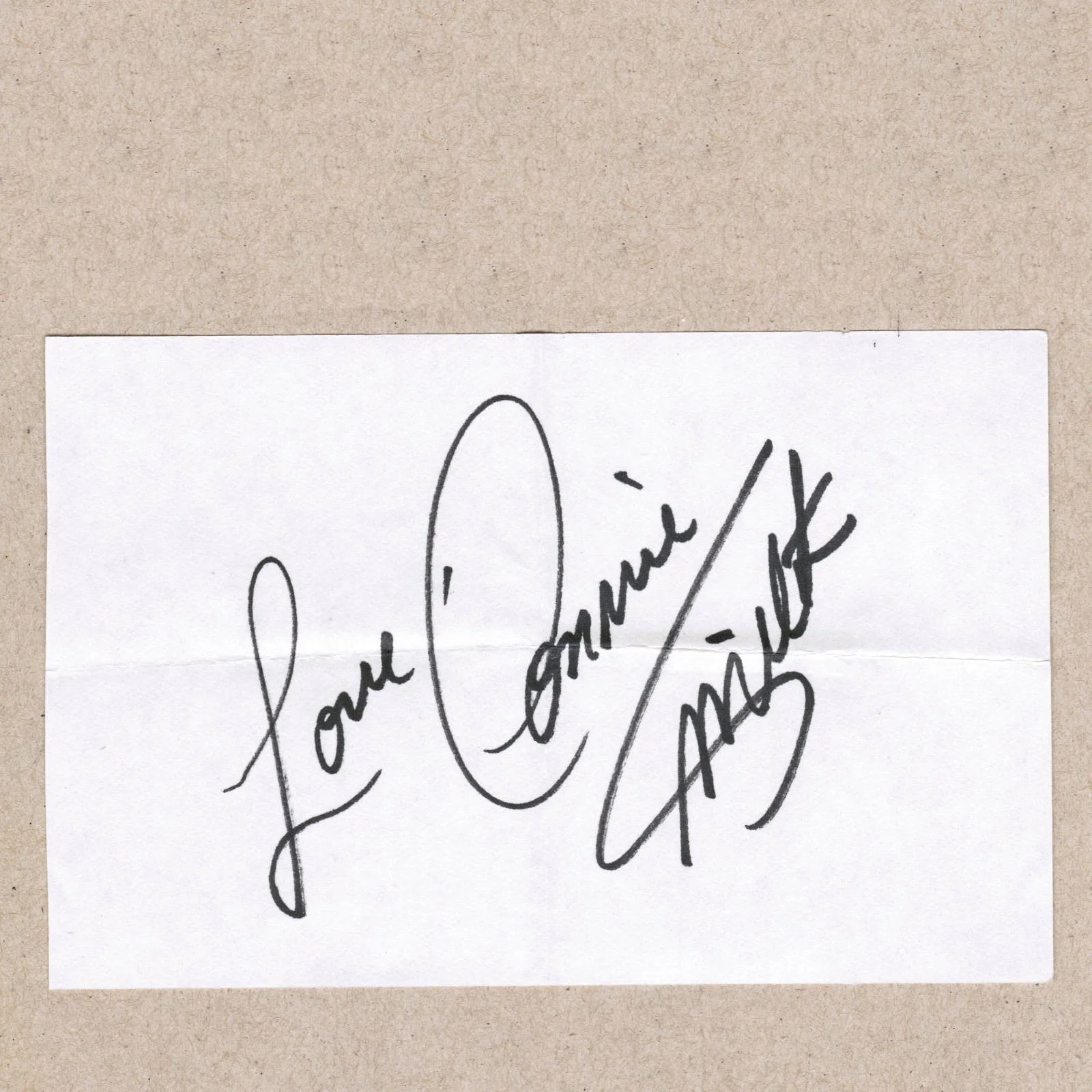 1992 Connie Smith Johnny Russell Signed Autograph Fan Taken 3.5 x 3.5 OOAK Photo, изображение 3