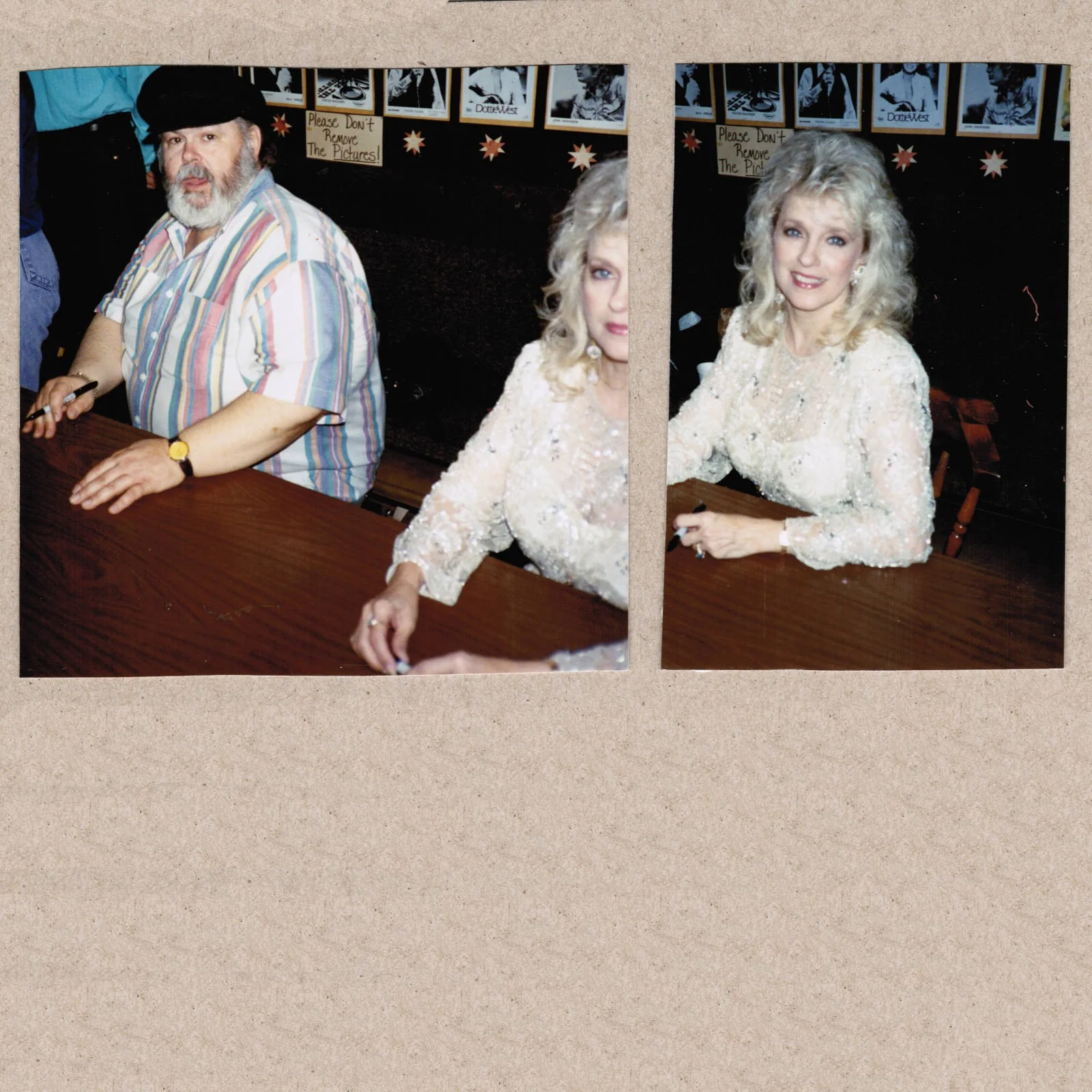 1992 Connie Smith Johnny Russell Signed Autograph Fan Taken 3.5 x 3.5 OOAK Photo, изображение 4