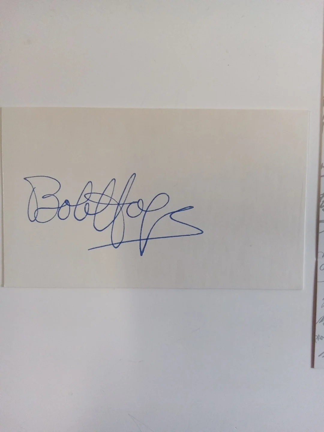 Bob Hope Comedy Legend USP Movie Star Signed Note Card JSA, image 2