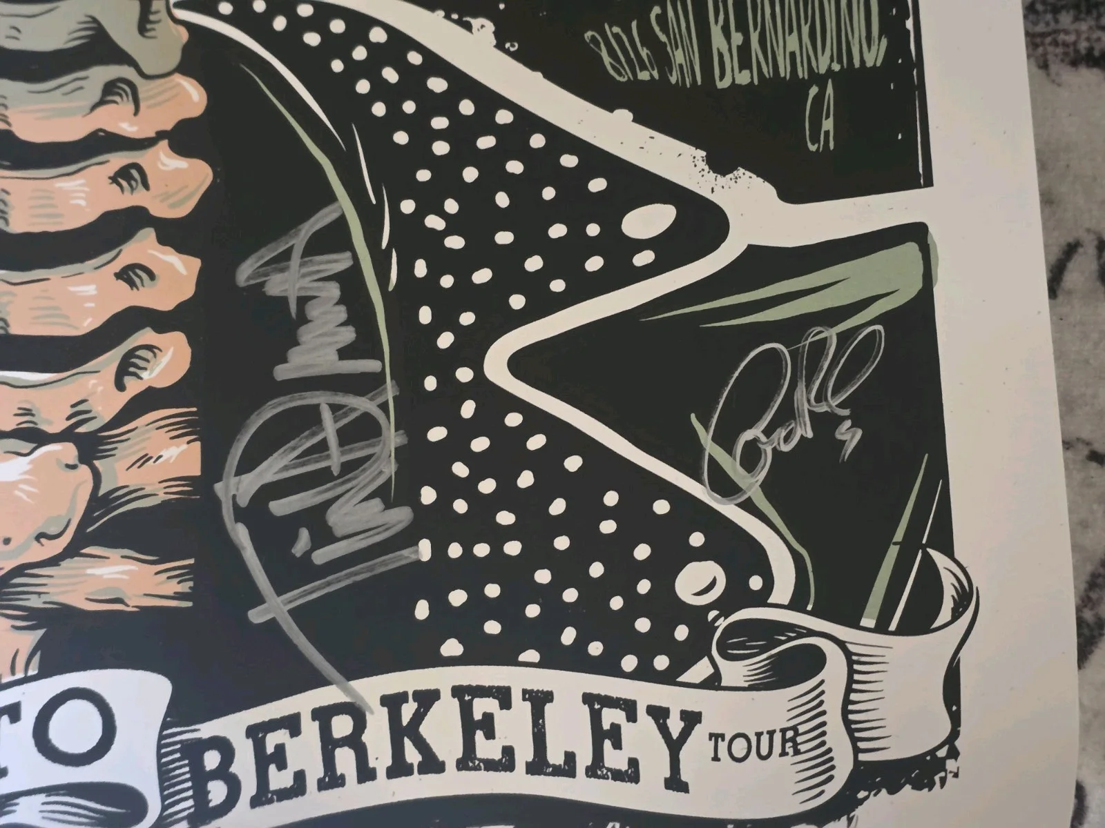 Rancid Print 2017 tour Boston to Berkeley Dropkick Murphys Hellgate Poster, image 4