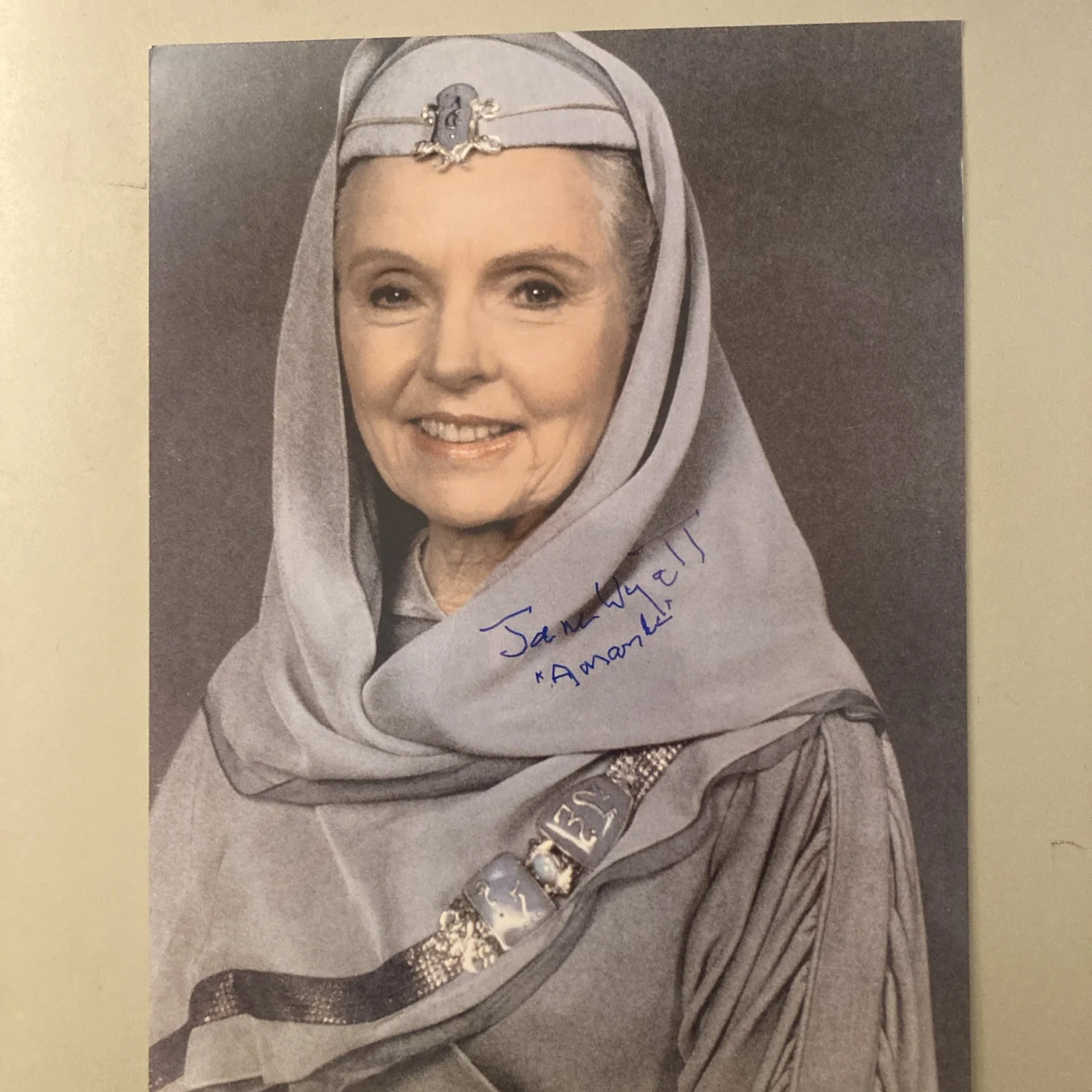 Jane Wyatt 1910-2006 Star Trek added Amanda Signed 8x10 Glossy Spock”s Mom/Rare:, изображение 2
