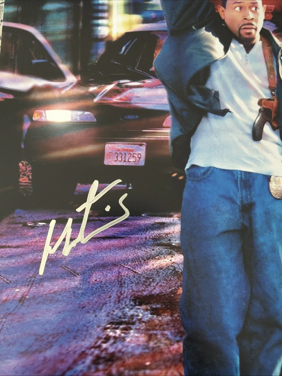 Martin Lawrence — Martin Lawrence Blue Streak Autograph Signed 11x17 Movie Poster! Beckett Coa, изображение 2