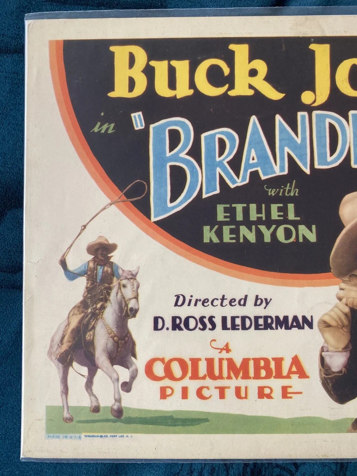 Branded original 1931 Buck Jones western Ethel Kenyon, Wallace MacDonald, изображение 2