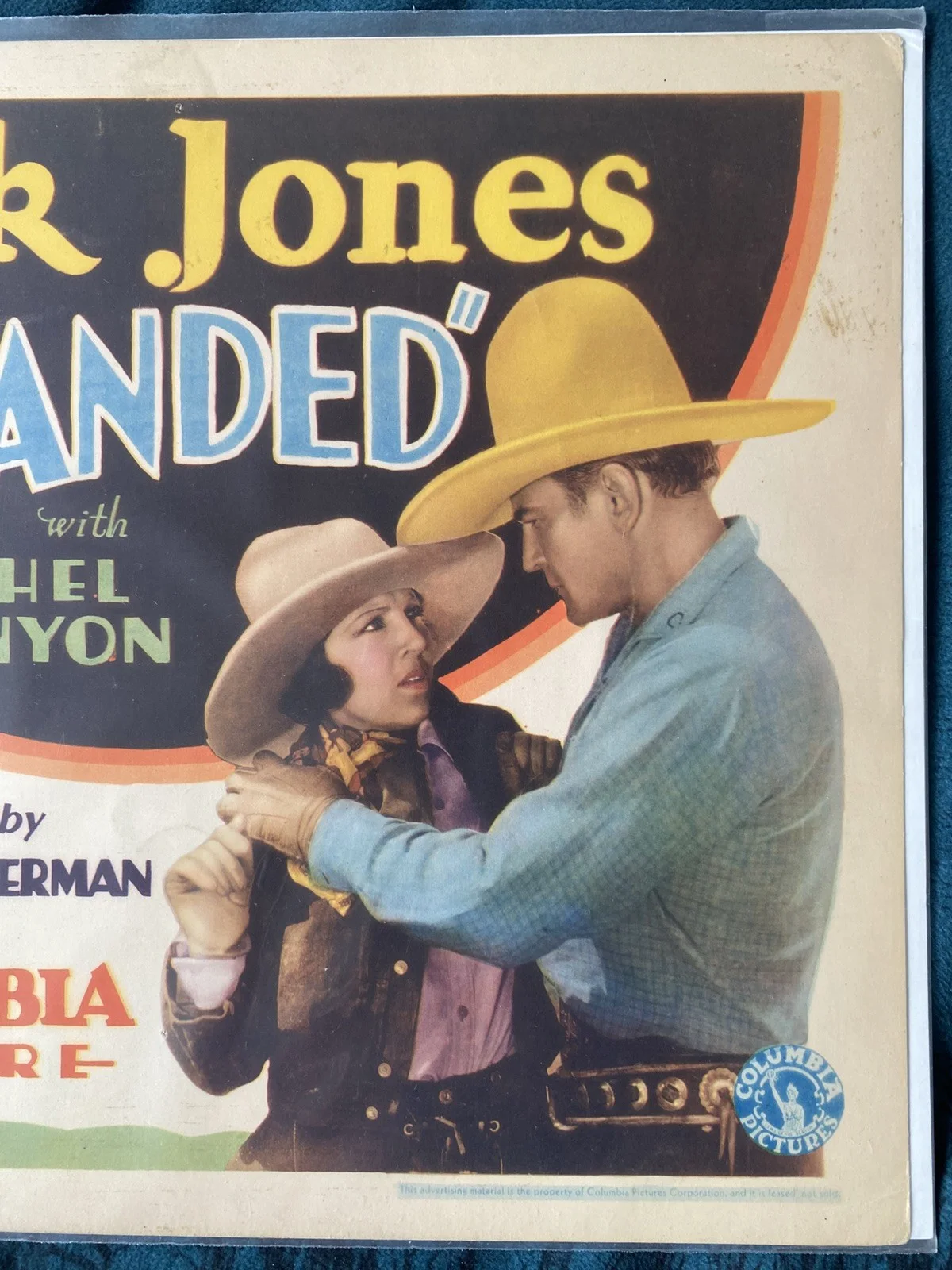 Branded original 1931 Buck Jones western Ethel Kenyon, Wallace MacDonald, изображение 3