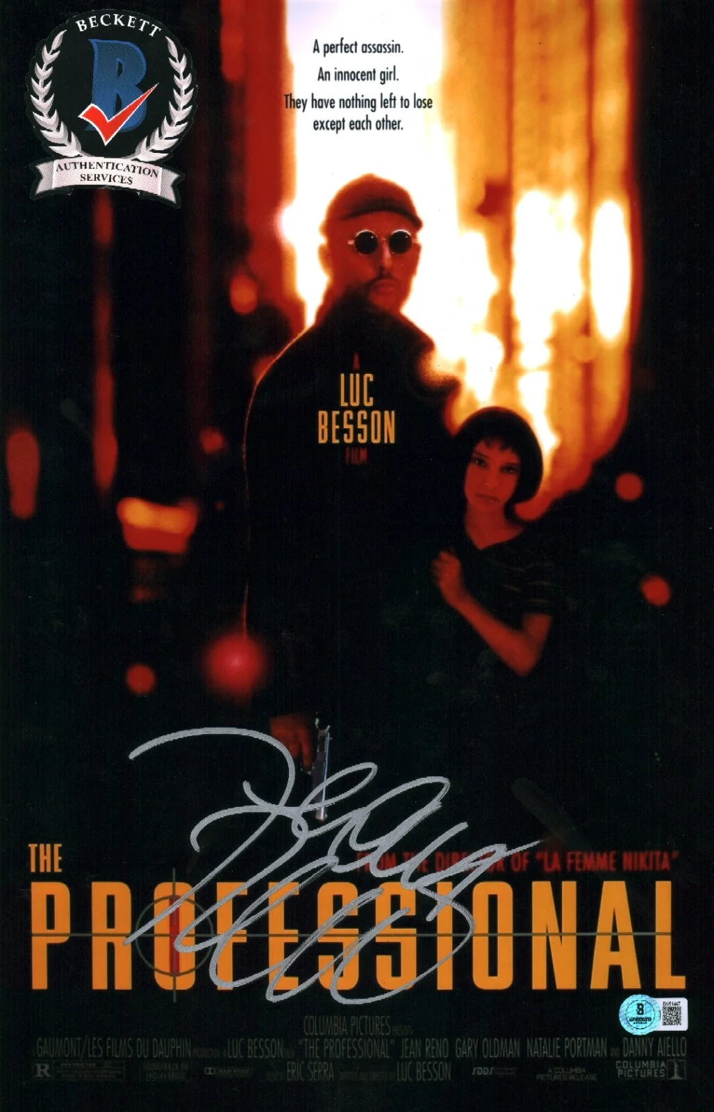 jean reno — JEAN RENO SIGNED LEON THE PROFESSIONAL FRENCH LEGEND 11X17 PHOTO BECKETT BAS COA