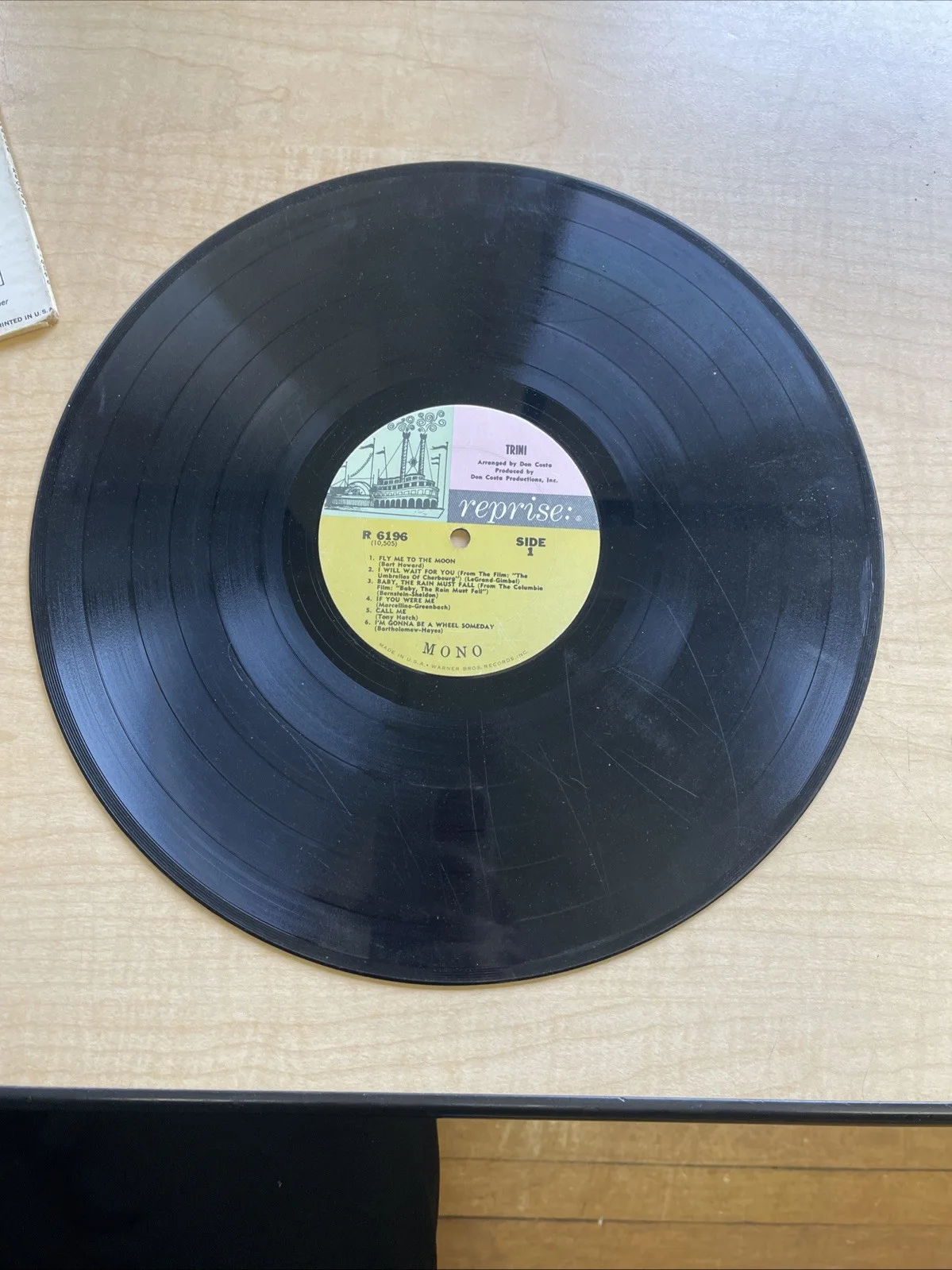 THE EXCITEMENT OF TRINI VINYL RECORD ALBUM VG, изображение 3