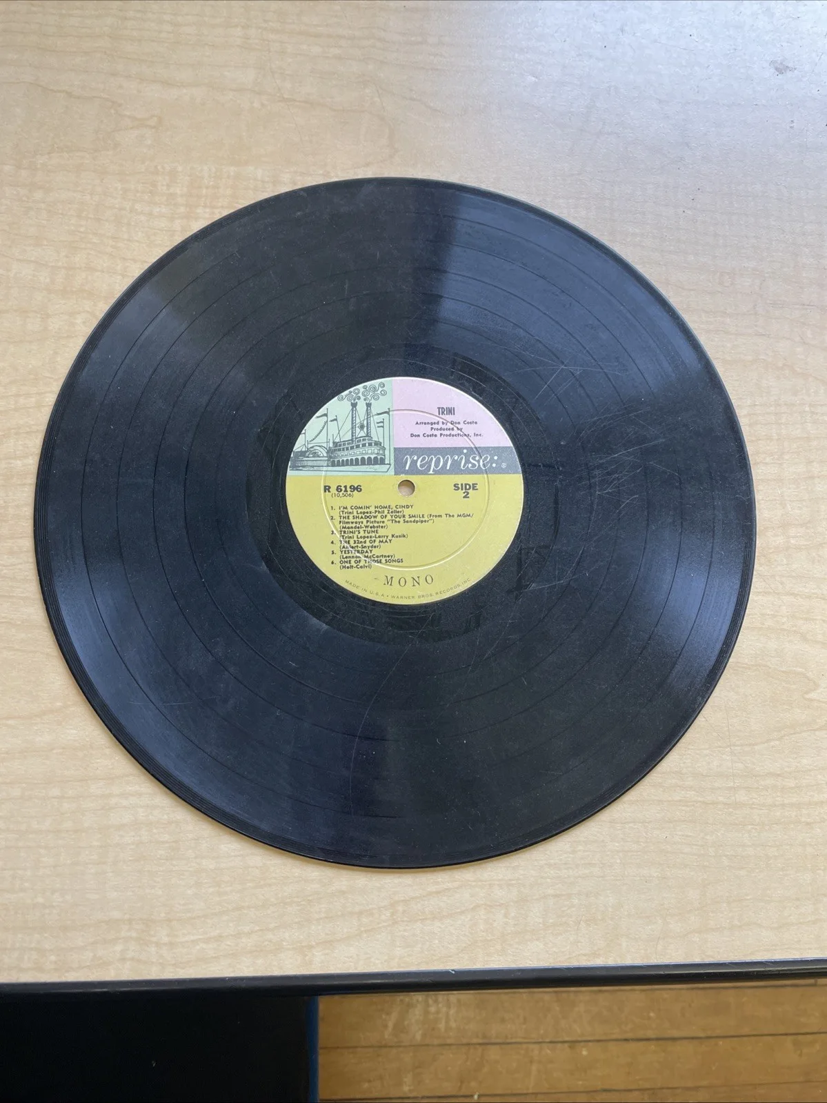 THE EXCITEMENT OF TRINI VINYL RECORD ALBUM VG, изображение 4