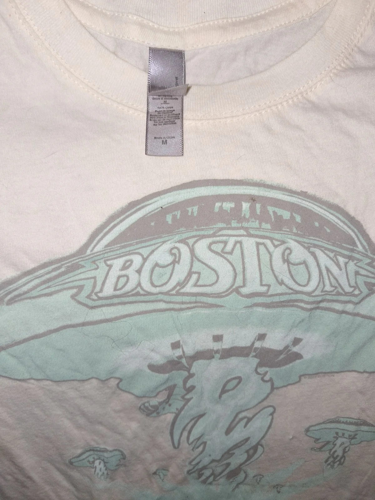 Signed Tom Scholz Boston T-shirt, image 2