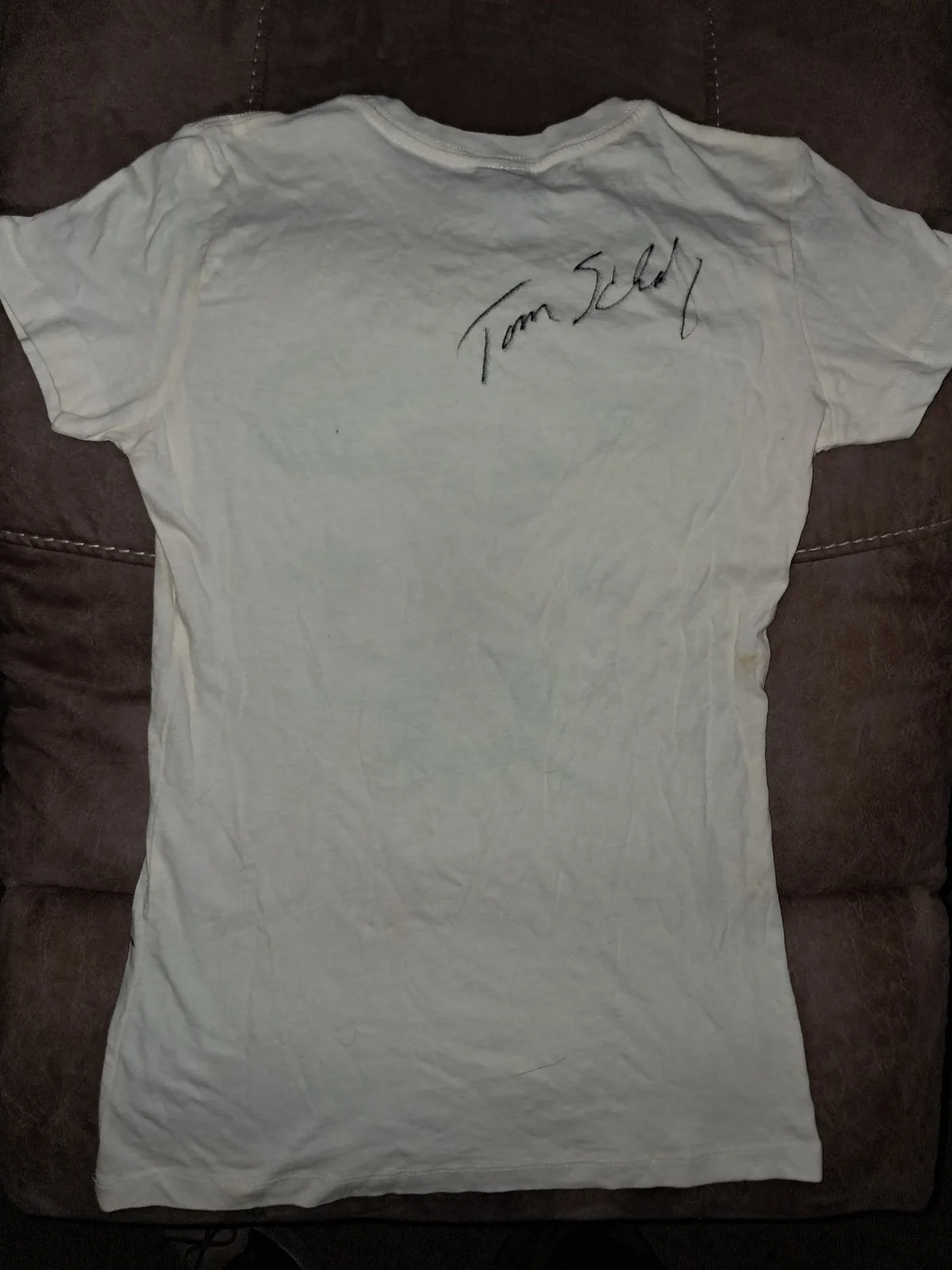 Signed Tom Scholz Boston T-shirt, image 4