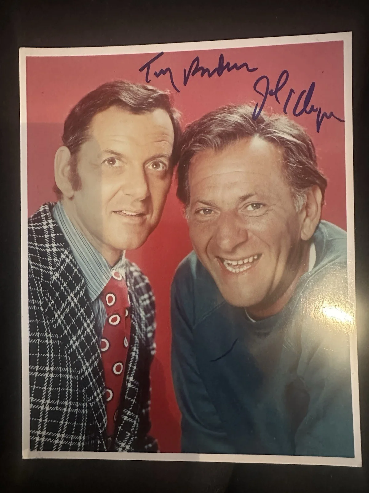 ODD COUPLE RANDALL & KLUGMAN SIGNED GLOSSY, image 2