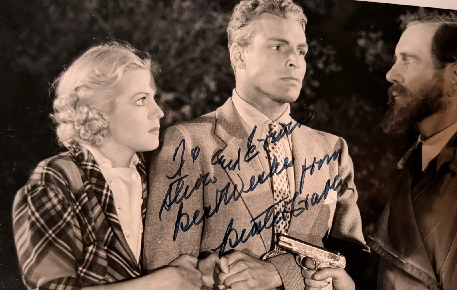 Buster Crabbe — BUSTER CRABBE as Flash Gordon AUTOGRAPHED 7 7/8x10 PHOTO! SCI-FI SERIAL CLASSIC!, image 2
