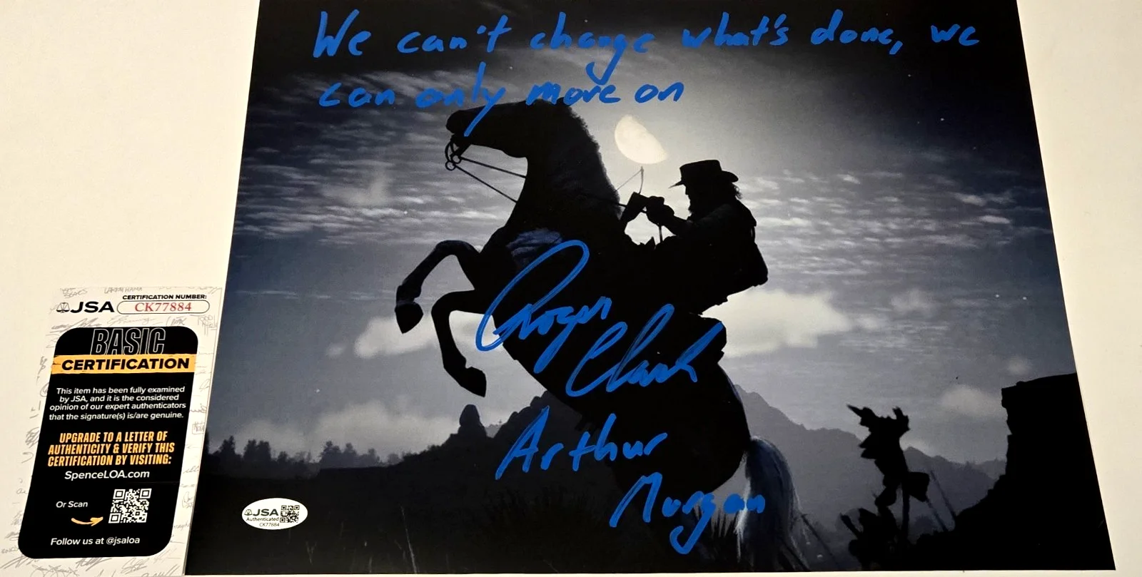 Roger Clark — Roger Clark Signed Photo Red Dead Redemption Arthur Morgan Autograph JSA COA 884, изображение 3