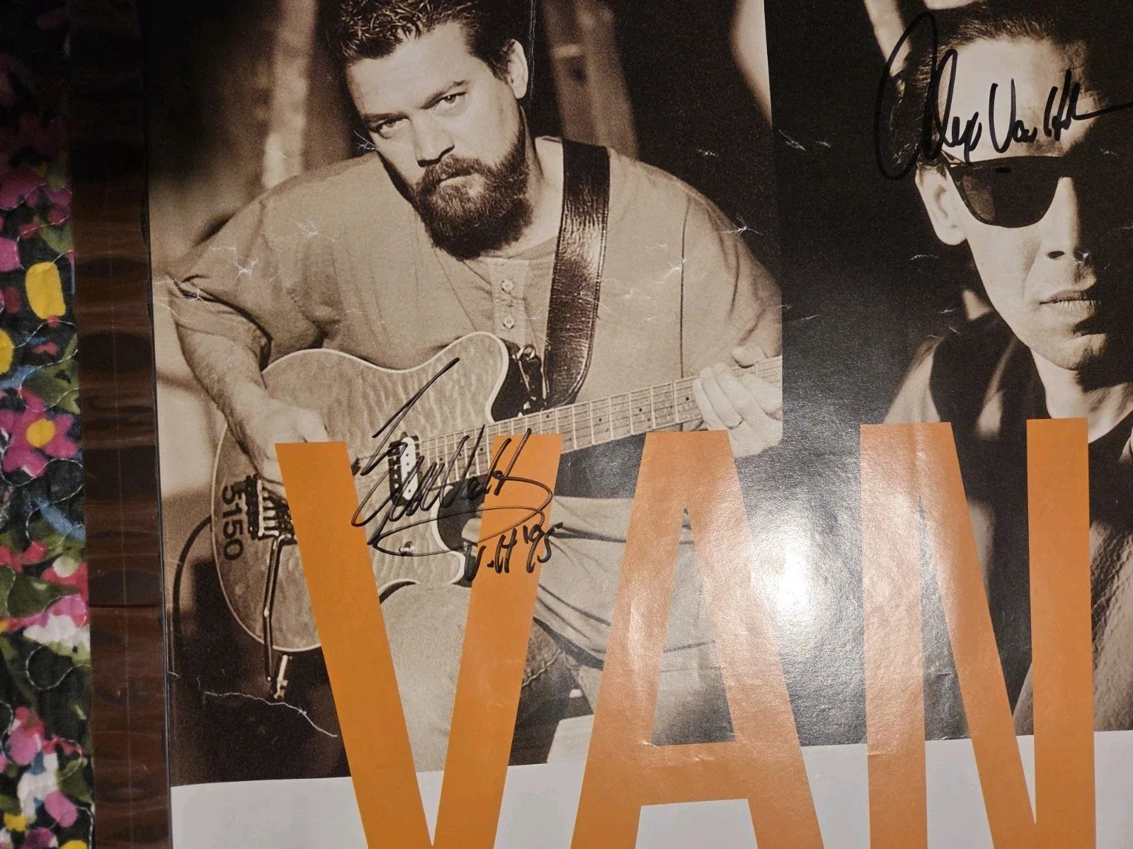 Autographed Van Halen Tour Poster(all 4).. JSA & Epperson Full Letter Certs, image 3