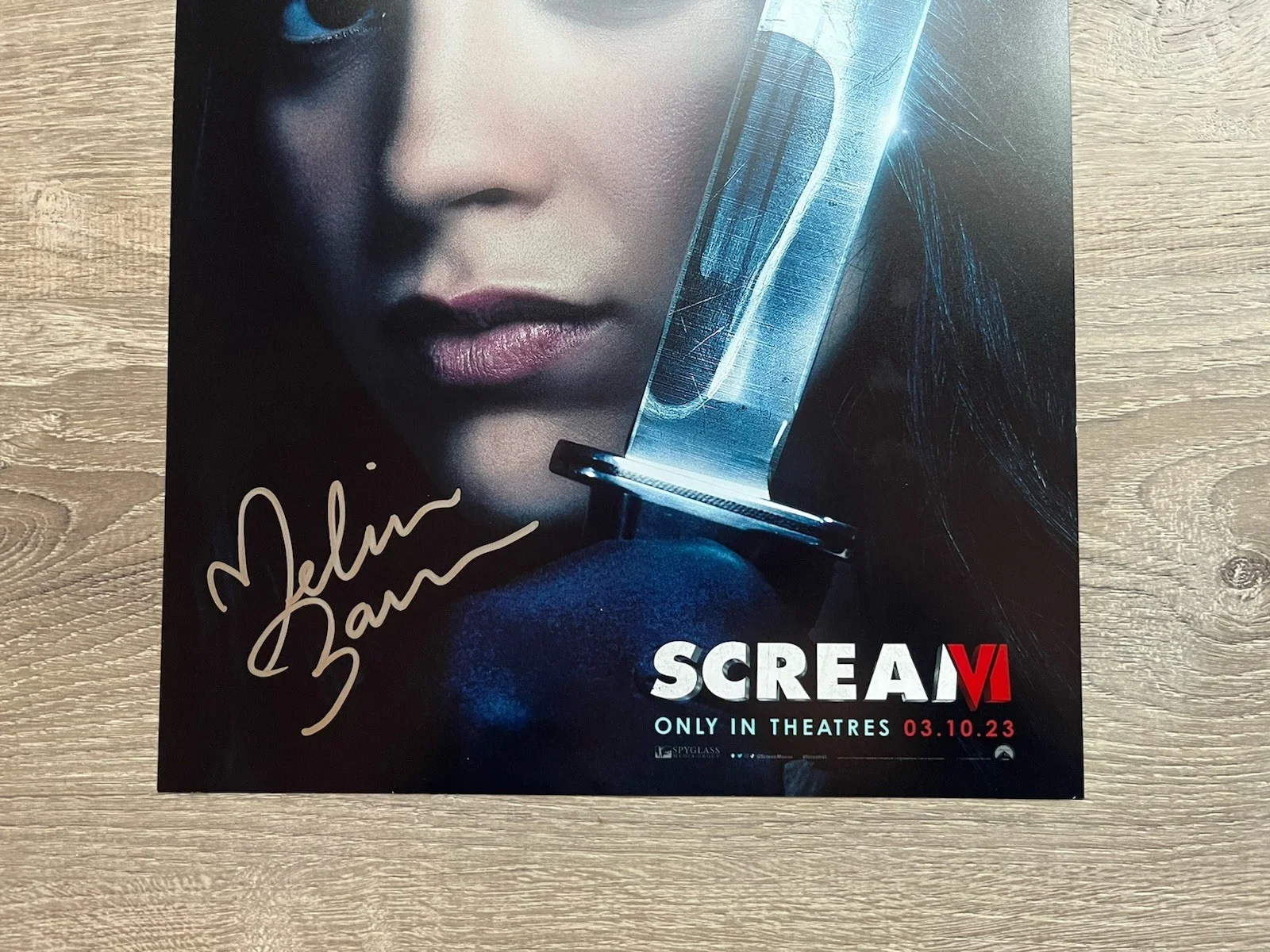 Melissa Barrera — Melissa Barrera Signed Scream 11x17 Photo JSA COA Ghostface Horror Auto, image 3