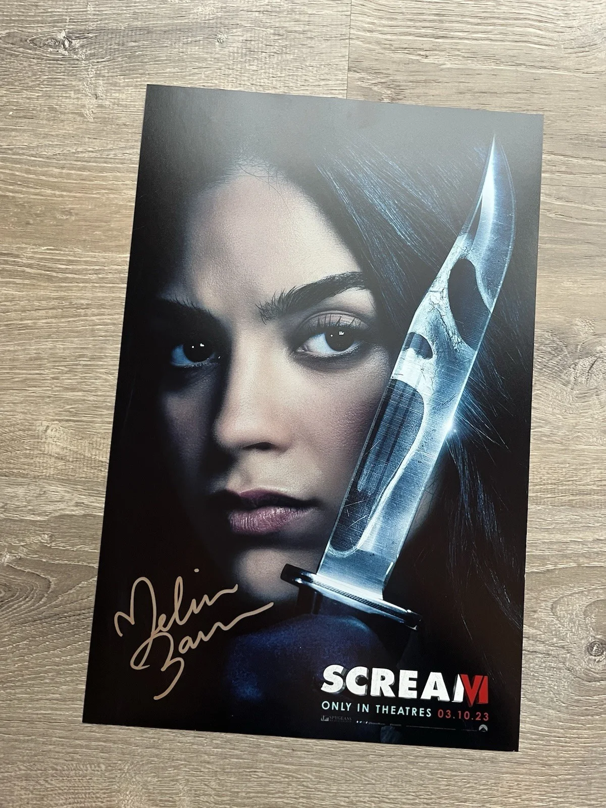 Melissa Barrera — Melissa Barrera Signed Scream 11x17 Photo JSA COA Ghostface Horror Auto, image 5