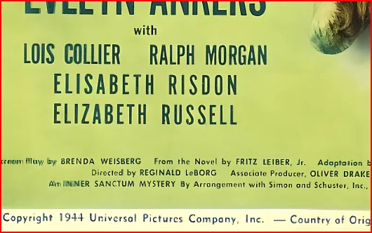 Weird Woman 1944 Mystery Horror Film - Restored 27.2" x 41" US One Sheet, image 3