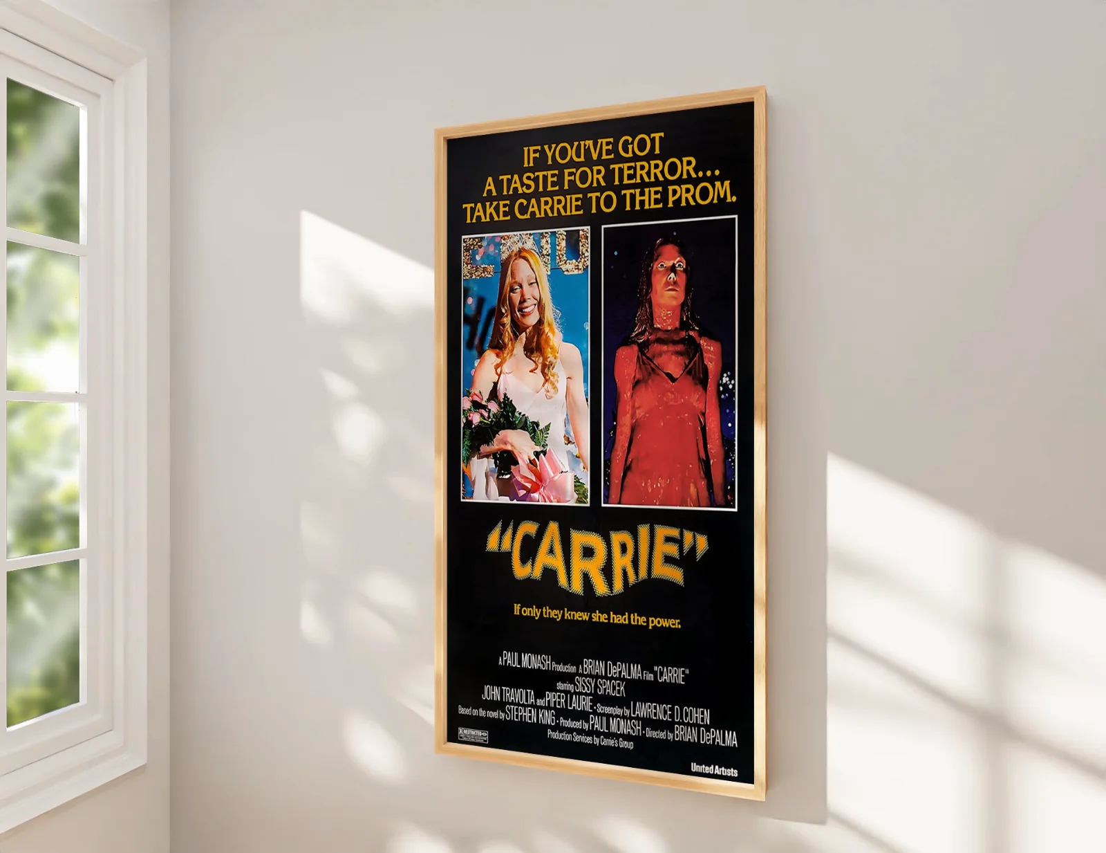 Carrie 1976 Supernatural Horror Film - Restored 27.2" x 41" US One Sheet, image 2