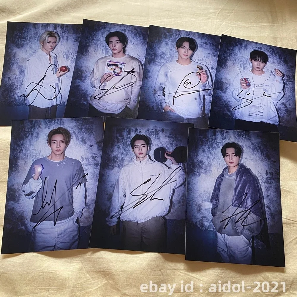 ENHYPEN Autographed Signed THE SIN VANISH Still Knife Photo K-POP 5*7 2026, изображение 2