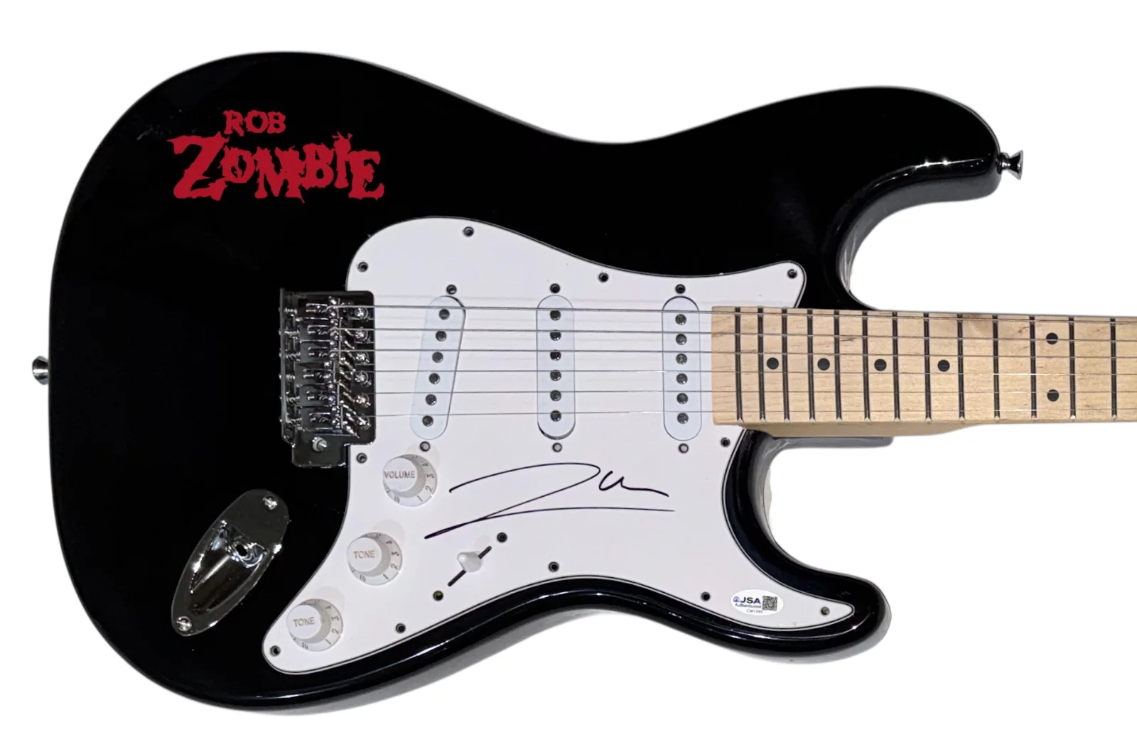 Rob Zombie Signed Autograph Electric Guitar White Zombie JSA COA, image 2
