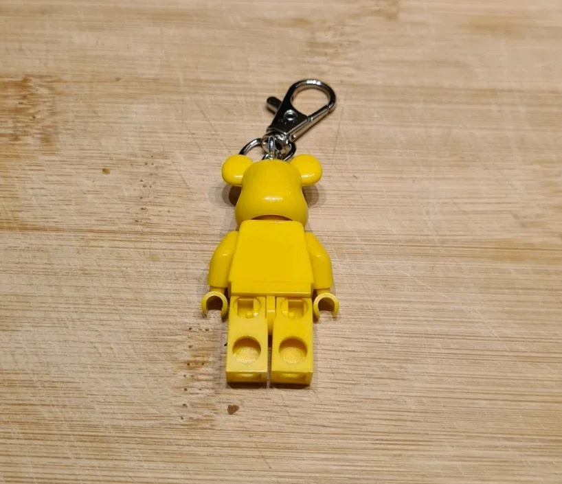 LEGO CUSTOM WINNIE THE POOH BEARBRICK MINIFIGURE KEYCHAIN KEYRING, image 2