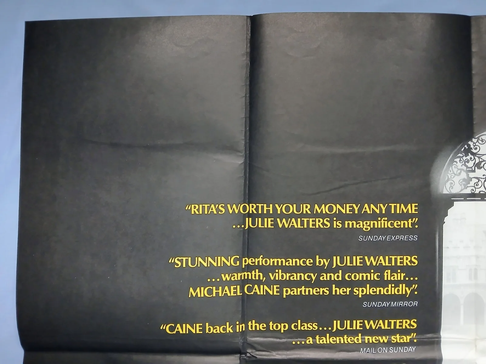 EDUCATING RITA (1983) superb condition original UK quad poster - Michael Caine, image 2