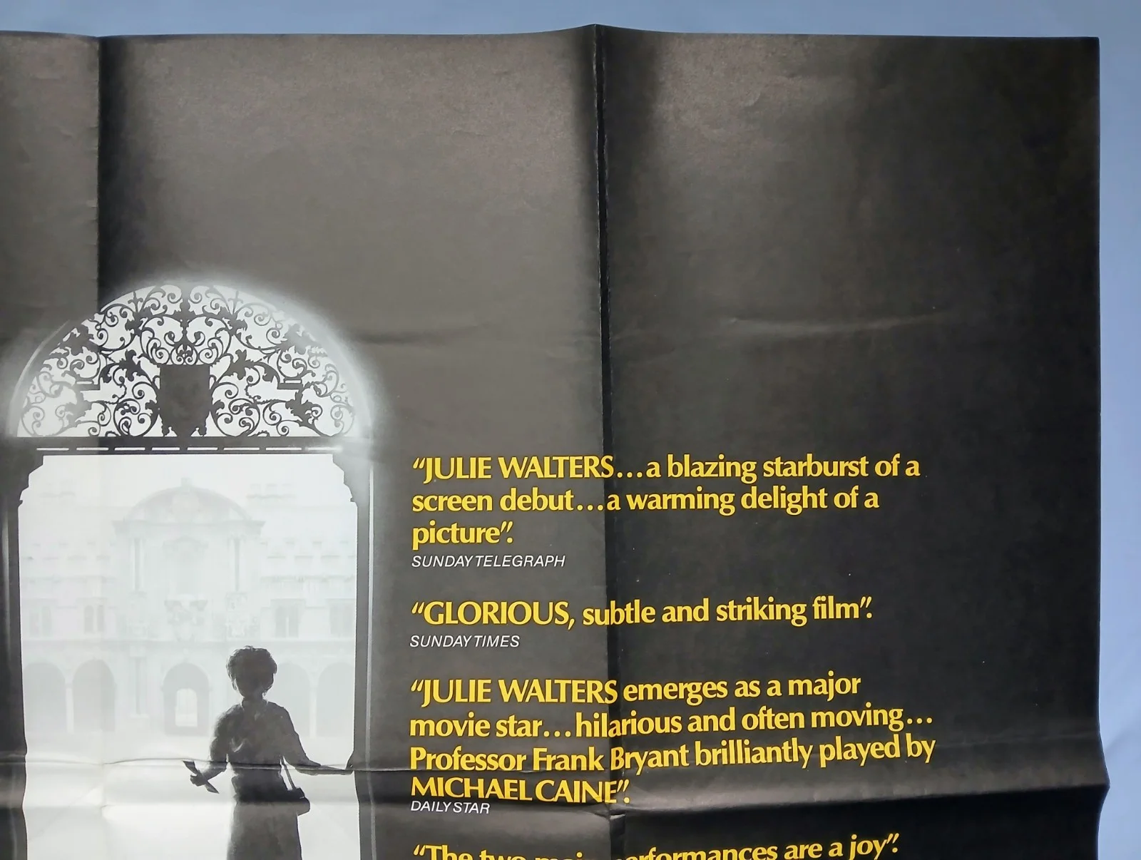 EDUCATING RITA (1983) superb condition original UK quad poster - Michael Caine, image 3