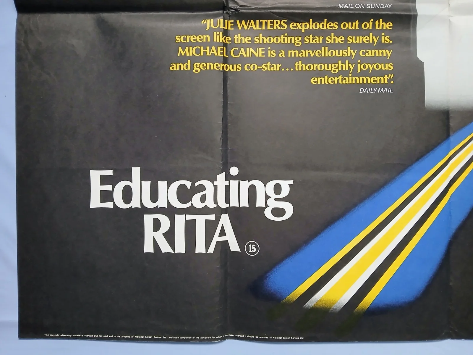 EDUCATING RITA (1983) superb condition original UK quad poster - Michael Caine, image 4