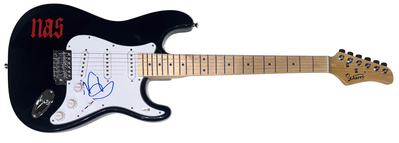 Nas Signed Autograph Electric Guitar Illmatic Rapper Hip Hop Nasir Jones JSA COA, image 2