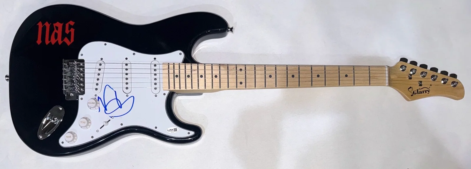 Nas Signed Autograph Electric Guitar Illmatic Rapper Hip Hop Nasir Jones JSA COA, image 3