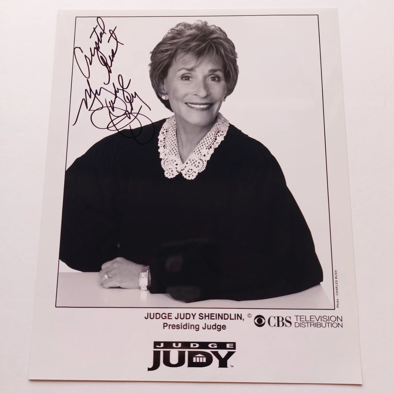 Judge Judy Scheindlin — Judge Judy Scheindlin Signed Autographed 8x10 Photo CBS Studio, image 2