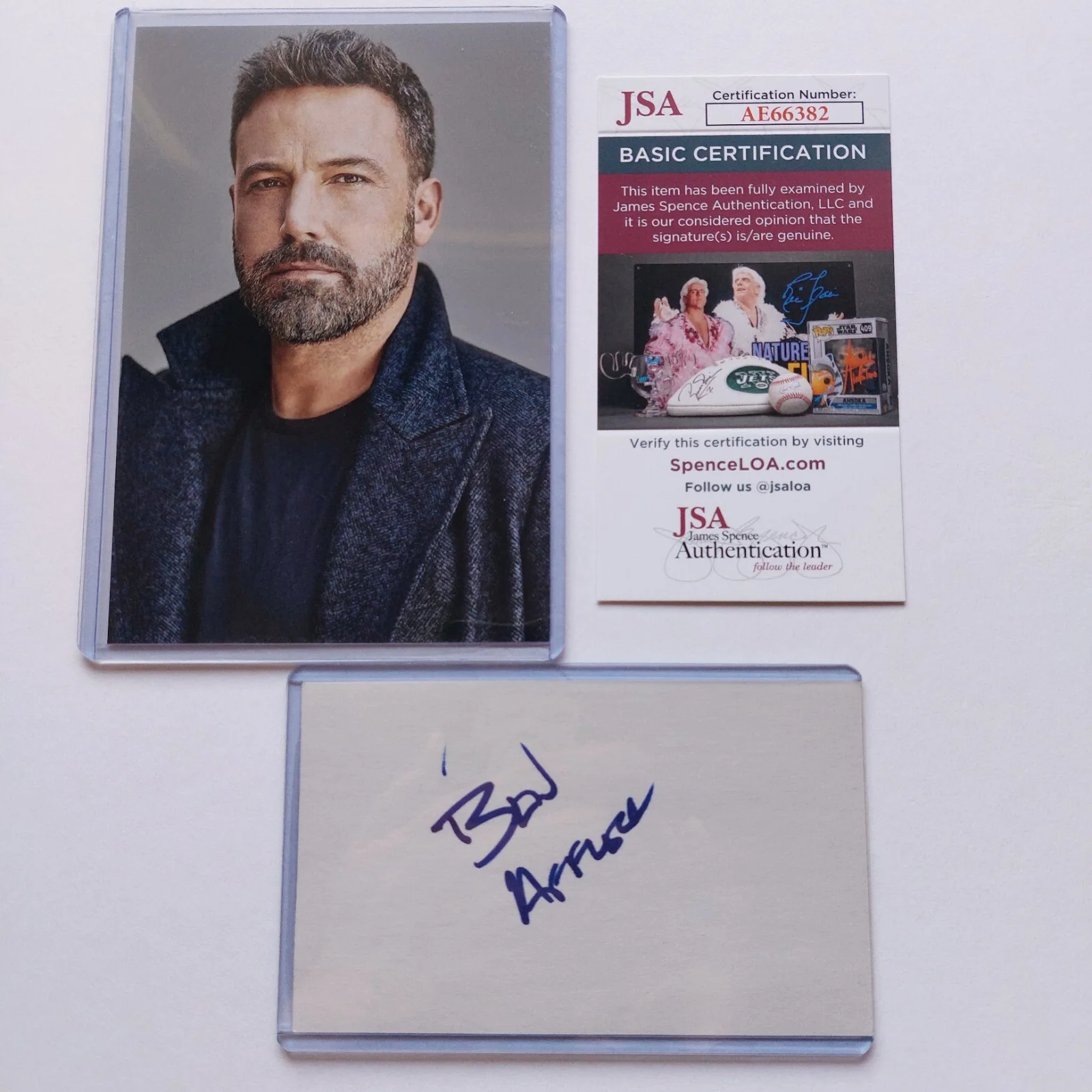 Ben Affleck — Ben Affleck Signed 3x5 Index Card JSA COA (Batman, Gone Girl, Mallrats, Argo)