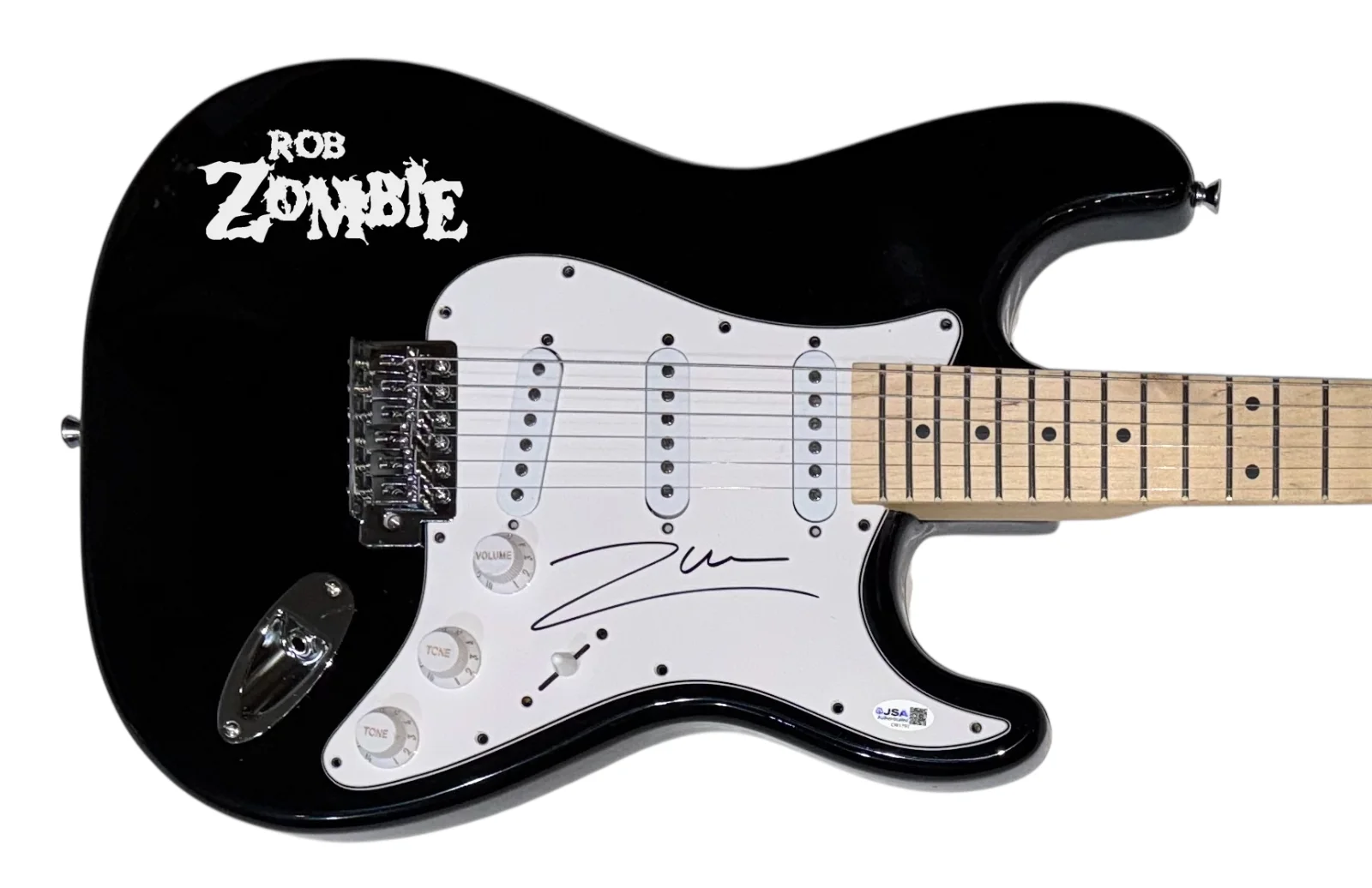 Rob Zombie Signed Autograph Electric Guitar White Zombie JSA COA, image 2