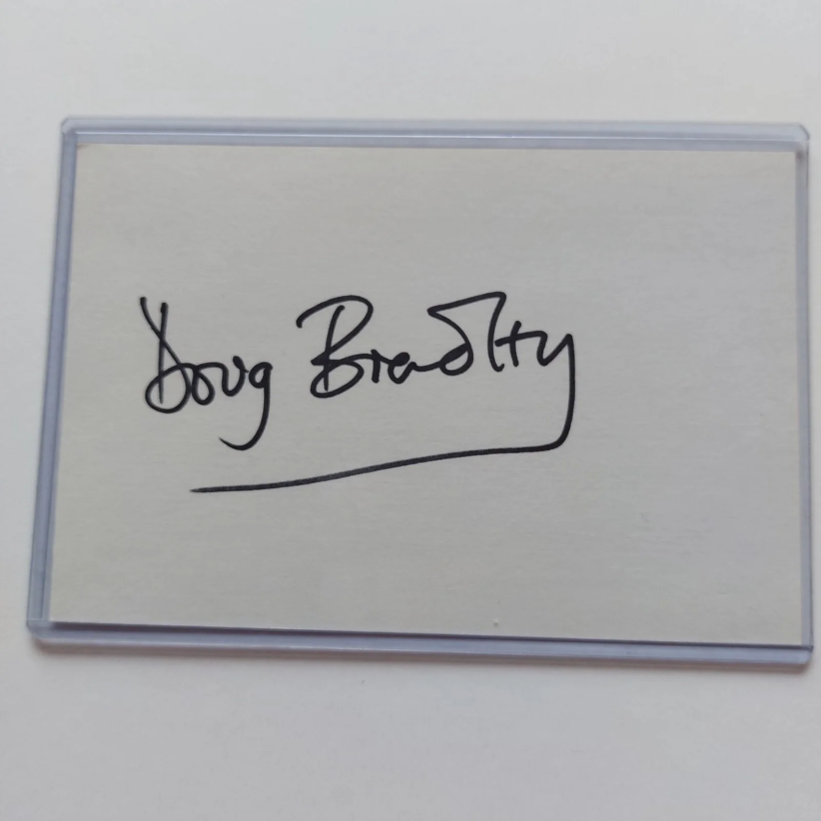 Peter Cullen — Doug Bradley signed 4x6 Index Card Hellraiser Autographed Pinhead Signed Auto, image 2